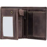 Visconti pánská peněženka RFID z přírodní kůže s patinou přírodní hnědá tmavá
