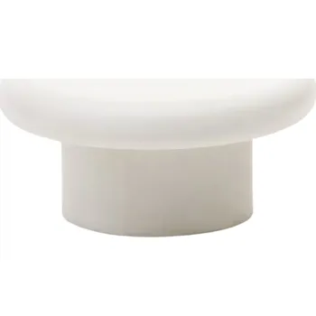 Zahradní stůl Bílý cementový zahradní stolek Kave Home Addaia 90 cm