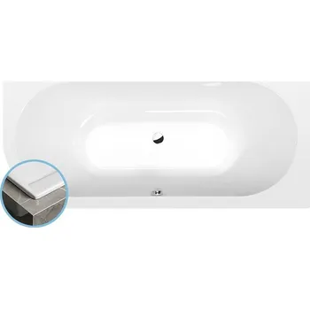 Vana VIVA R SLIM asymetrická vana 175x80x47cm, bílá