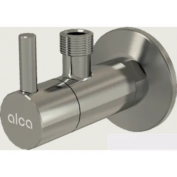 Ventil rohový s filtrem 1/2"×3/8", NICKEL-lesk