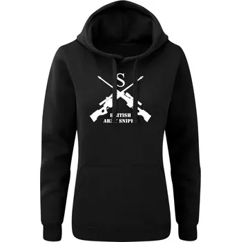 Dámská mikina Dámská mikina s kapucí BRITISH ARMY SNIPER - černá