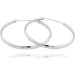 Stříbrné náušnice JVD SVLE0209XD50030 (průměr 30mm)