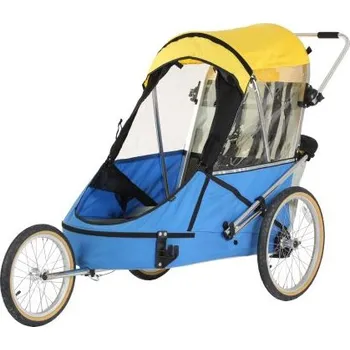 vozík za kolo WIKE SPECIAL NEEDS LARGE YELLOW/BLUE speciální vozík za kolo pro větší děti do 150cm