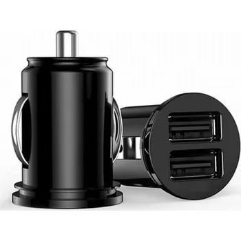 Double USB dvojitá nabíječka do auta pro mobilní telefony, tablety, navigace a další - černá