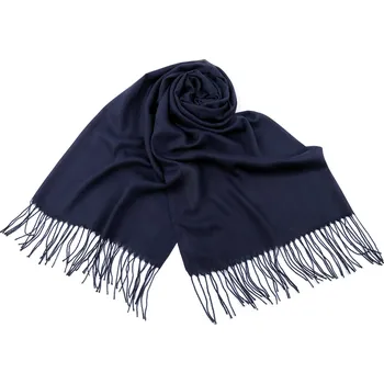 Šála Šátek / šála jednobarevná s třásněmi 70x165 cm