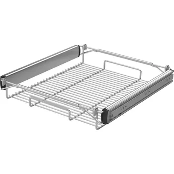 Odpadkový koš Nomet Výsuvný koš YANA 88 mm Stříbrná / Ložiskové výsuvy s tlumením 450 - 600 mm 88 mm