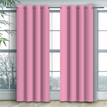 Liburgia Světle Růžový Závěs na Kroužcích (Z)