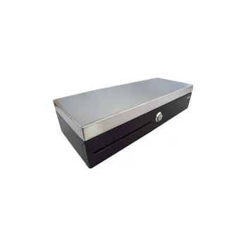 Pokladní systém Flip-top FT-460C2 - s kabelem, se zamykacím krytem, NEREZ víko, černá