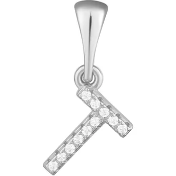 Přívěsek Stříbrný přívěsek iniciála písmeno T