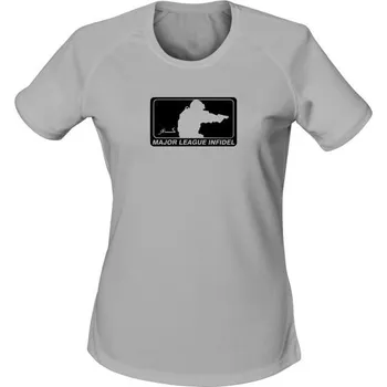 Dámské tričko Dámské funkční tričko Major League Pistol - světle šedá