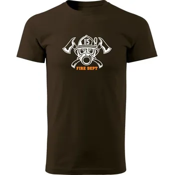 Pánské tričko Tričko FIREFIGHTER - hnědá