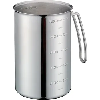 Kuchyňská odměrka z nerez oceli 1 litr - Küchenprofi (Nerezový odměřovací hrnek 1 litr - Küchenprofi)