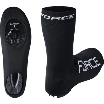Cyklistické návleky návleky treter FORCE 2 pletené ROAD, černé Velikost: S-M + Výměna dárku do konce ledna 2026