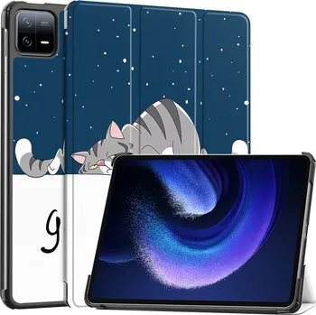 Pouzdro na tablet VSECHNONAMOBIL 60034 ART Zaklápací obal Xiaomi Pad 6 / Pad 6 Pro LAZY CAT