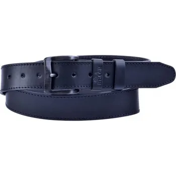 Opasek Pánský kožený černý pásek 006-98 95 cm