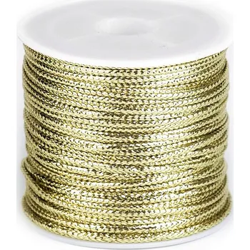 Dutinka s lurexem šíře 2 mm plochá, vánoční