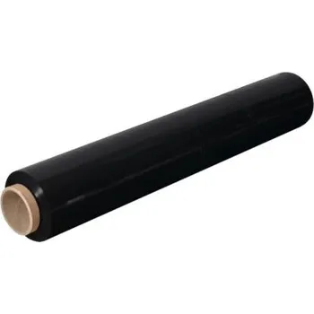 Obalový materiál Černá fixační stretch folie 500 mm / 23 µm / 1,8 kg, dutinka 240 g, návin 150 m
