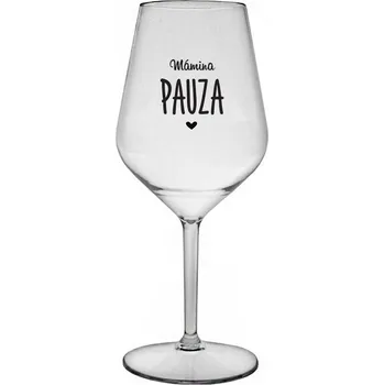 Sklenice MÁMINA PAUZA - čirá nerozbitná sklenice na víno 470 ml