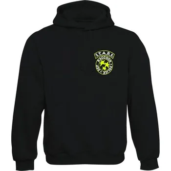 Pánská mikina Mikina s kapucí S.T.A.R.S. R.P.D. Small Badge - černá