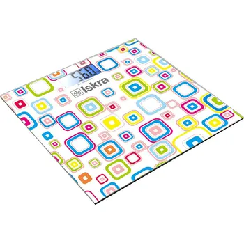 ISKRA ISKRA, osobní váha sklo GBS1500-SQ, 300x300mm, 150kg, multicolor