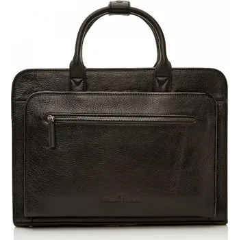 Pánská aktovka Castelijn & Beerens Klasická kožená taška na notebook 649475 černá