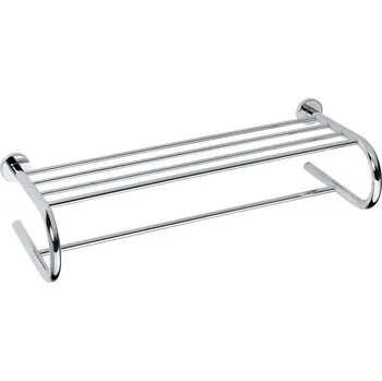 Věšák Sapho X-ROUND E polička na ručníky U typ, 600mm, chrom