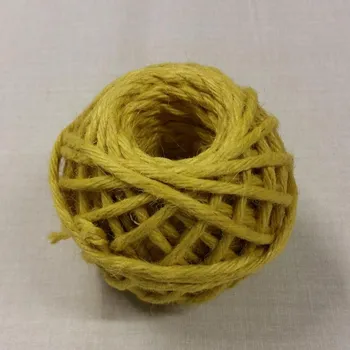 Jutový motouz žlutý, 200g,průměr 5mm Český výrobce