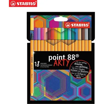 Stabilo Liner STABILO point 88 ARTY, sada 18 ks 450398