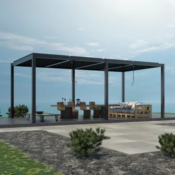 Zahradní stavba Hliníková bioklimatická pergola s lamelami 5.8 x 4 M