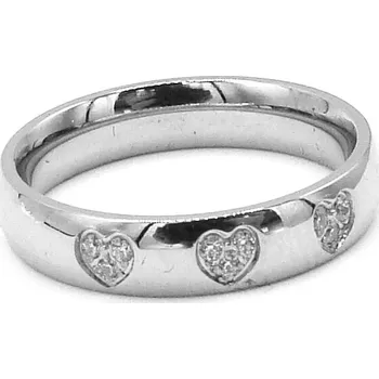 Prsten Steel Jewelry Prsten SRDCE Chirurgická ocel RI240150 Velikost: 7 (EU: 54 - 56) dárkové balení zdarma