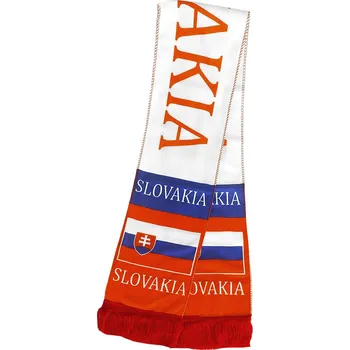 Šála Šála Slovakia bílá (Šála se slovenským motivem)
