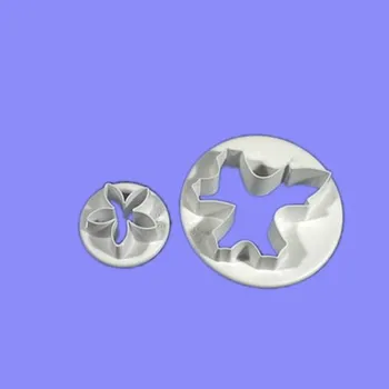 Vykrajovátko Vykrajovátko - pěticípá kytička s listem -