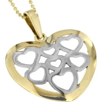 Přívěsek Zlatnictví U Kostela Zlatý přívěsek srdíčko 5237 641698968