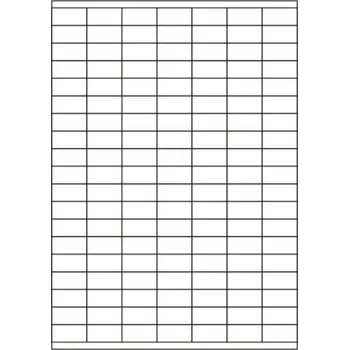 Speciální papír Etikety PRINT 30x15 mm bílé pololesklé 250 g/m2 (50xA4), 133 etiket na archu