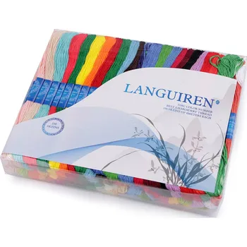 Příze Příze vyšívací typ mouline Languiren sada 100 ks/8 m