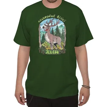 Pánské tričko Myslivecké tričko Jelen v říji - velikost M