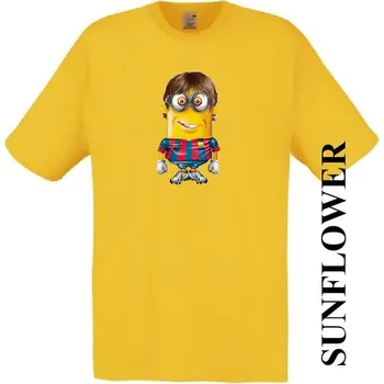 Chlapecké tričko detske-levne-bavlnene-tricko-fotbalista-messi-mimon Barva: Yellow - žlutá, velikost: 140