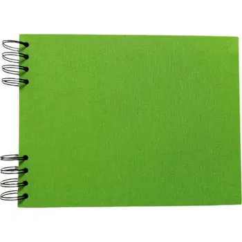 Fotoalbum Scrap delux Album Delux světle zelená A5 ležící černé listy