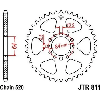 Motodíl Jt sprockets JTR 811-39 Suzuki