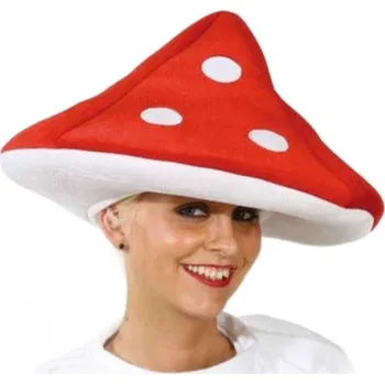 Karnevalový kostým Plyšový klobouk - Muchomůrka