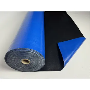 Krycí plachta Plachtovina PE, v metráži šíře 2m, cena za bm, 200g/1m² , Modrá-Černá