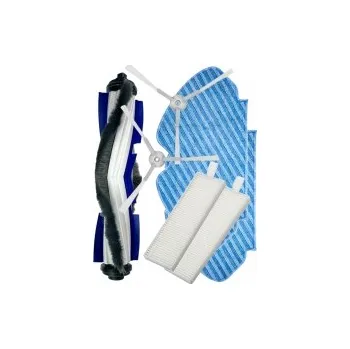 Sada příslušenství pro robotický vysavač HEPA filtry a kartáče k vysavači TEFAL RG7455WH Explorer S60 a sada mopů 7ks