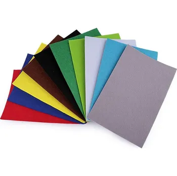 Látková dekorativní plsť / filc 20x30 cm balení 12 ks - mix