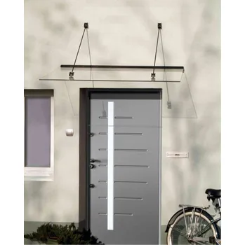 Stříška nad vchodové dveře Vchodová stříška LANITPLAST LAZUR 150/97 černá