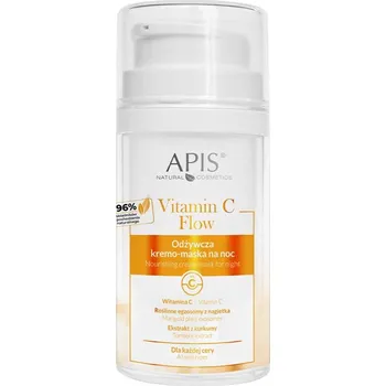 Pleťová maska Apis Vitamin C Flow výživná pleťová krémová maska na noc, 50 ml