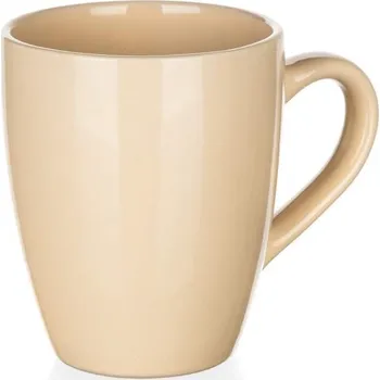 BANQUET Hrnek keramický AMANDE 370 ml, béžový lesk (BANQUET Hrnek keramický AMANDE 370 ml, béžový lesk)