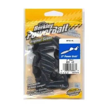 Umělá nástraha Berkley Power Bait Power Grub 7,6cm Black