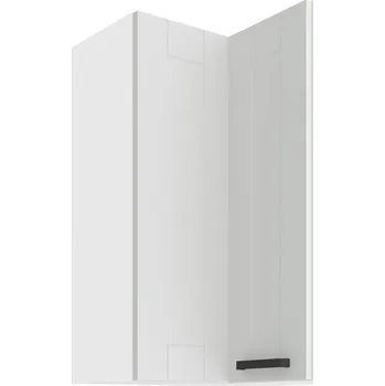 Kuchyňská skříňka Horní skříňka rohová LUNA bílá/bílá matná MDF 60 x 60 GN-90 2F 90°
