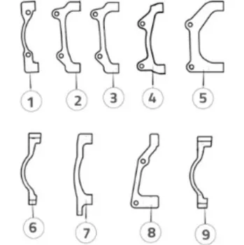 Brzda na kolo Přední adapter P.M. pro 203mm P.M. 6” Formula