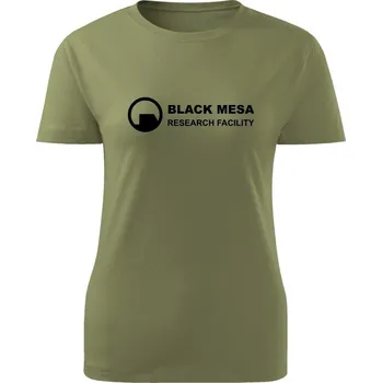Dámské tričko Black Mesa Research Facility Line - olivová